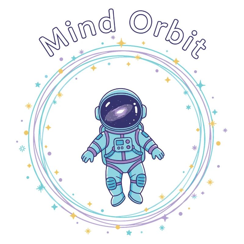 Astronaut im Gedanken-Orbit