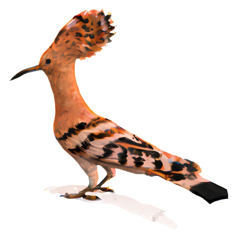 Wiedehopf Vogel Illustration