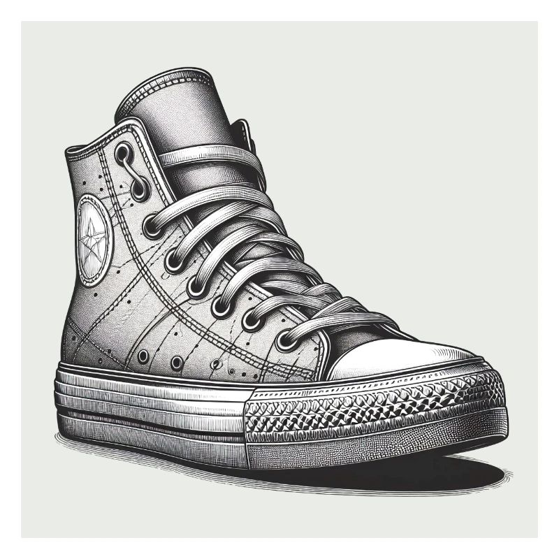 Sneaker in Schwarz-weiss