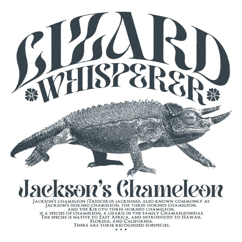 Jackson's Chamäleon Echsenflüsterer