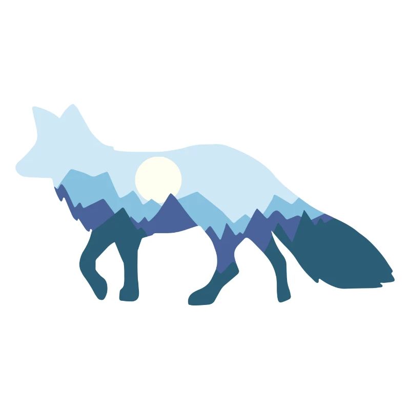 Fuchs Mondschein fox moonlight