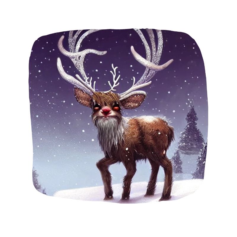 Weihnachtsmotiv Rentier