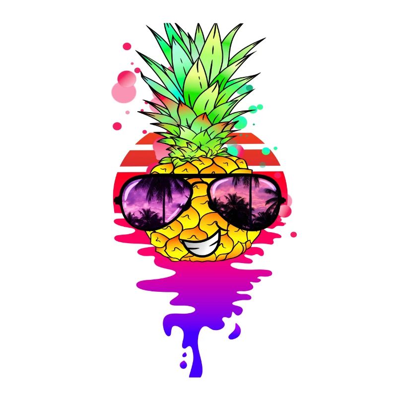 Funny Retro Pineapple