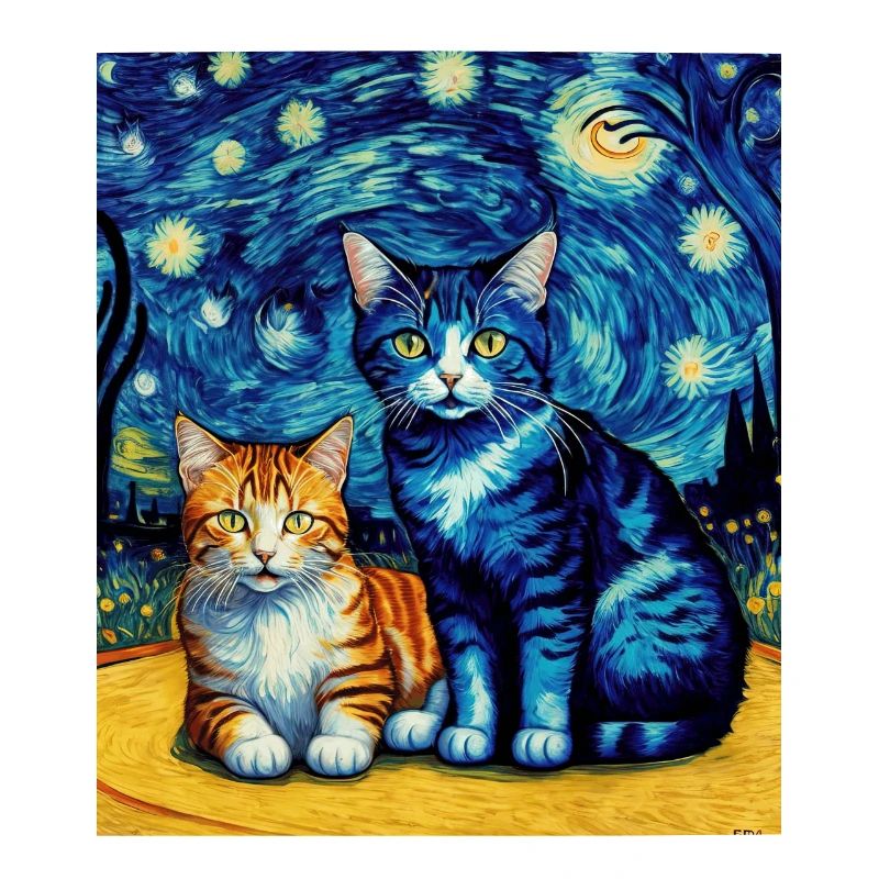 Surréaliste Impressionniste Chat Impressionnisme Chats Ar