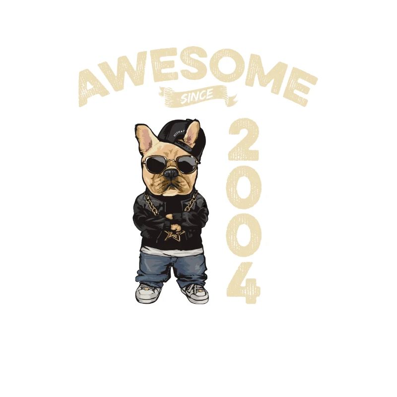 2004 Geburtstag Awesome since Cool Dog
