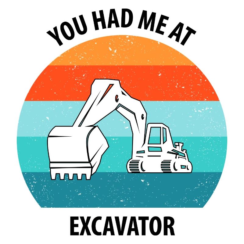 Bagger Baggerfahrer Baggerwagen