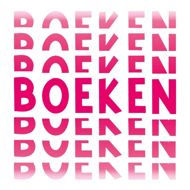 Books in pink gradient