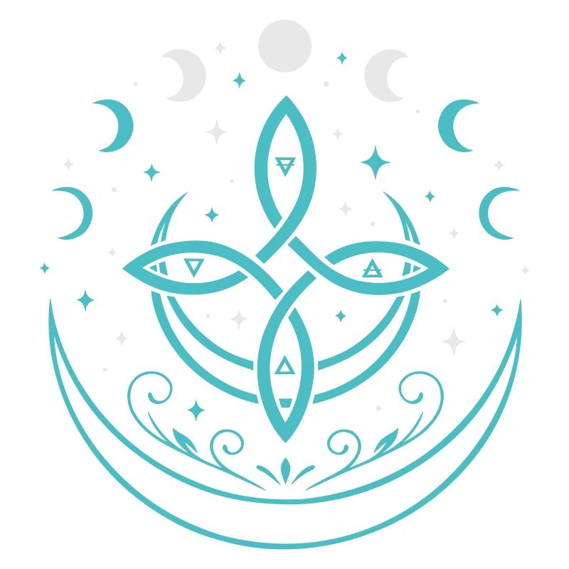 Mondphasen & Elemente - Spirituelles Symbol