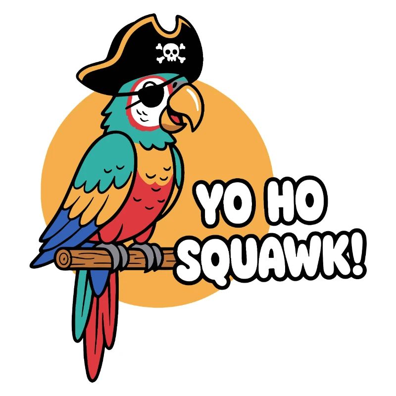 Bunter Papageienpirat Squawk