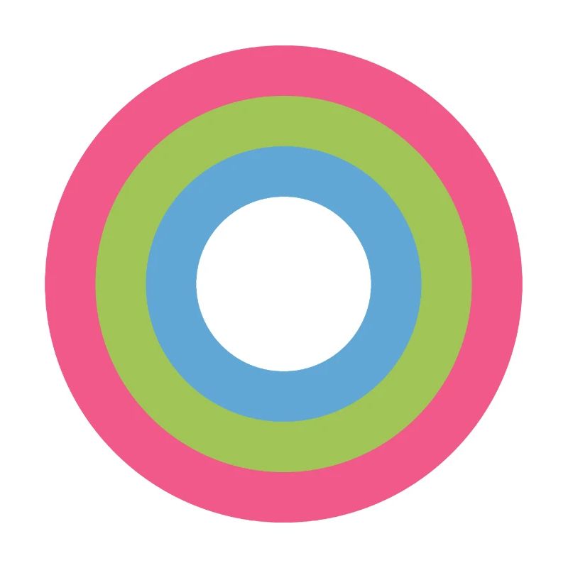  Concentric Ring Palette LGBTQ polysexual