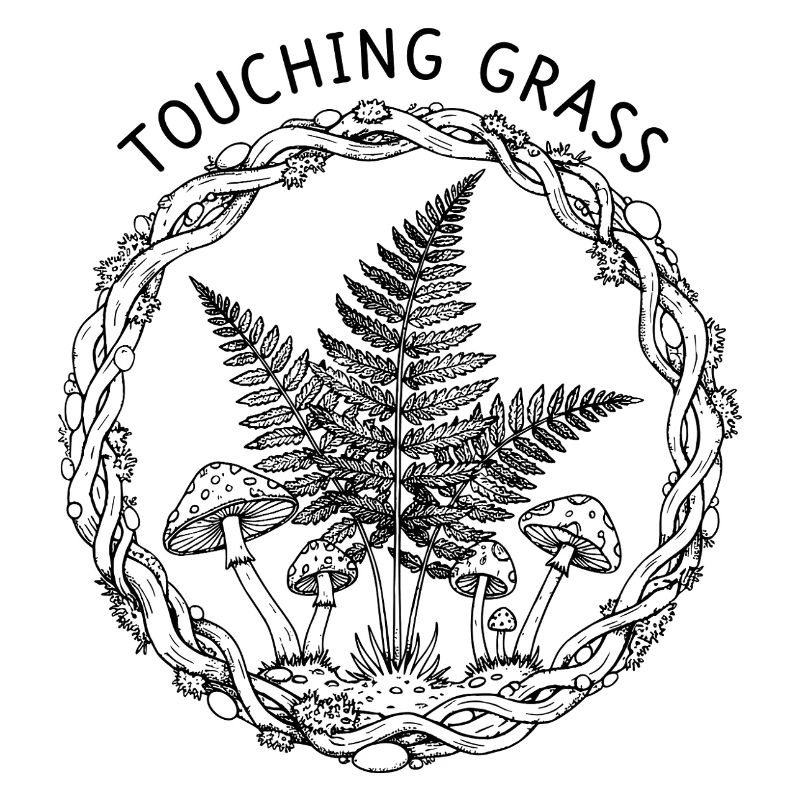 Touching Grass Natur Pilze
