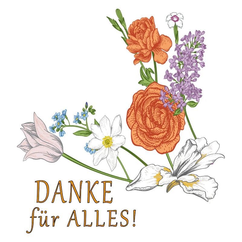 Blumenstrauß Danke