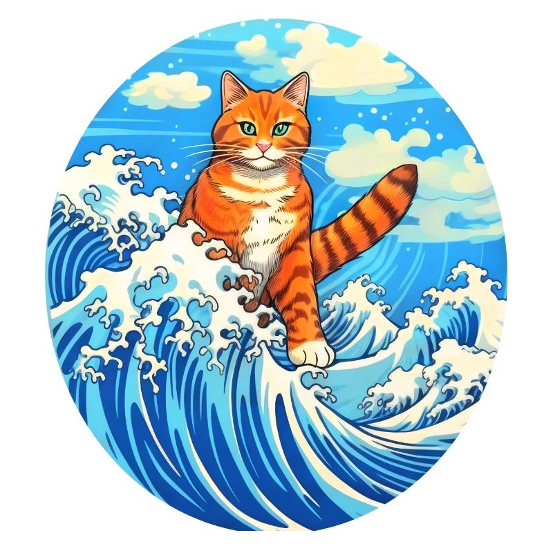 Surfende Katze #cat