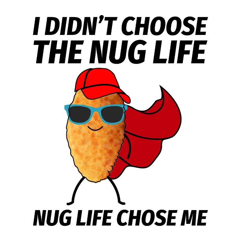Superhelt Kylling Nuggets Fastfood Sjovt Ordsprog