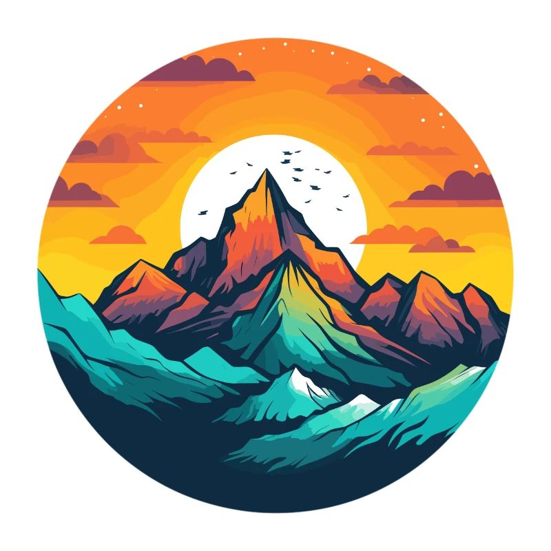 Mountains at sunset