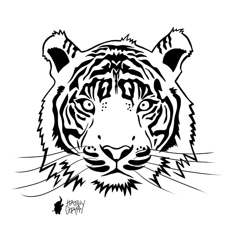 Tiger outline