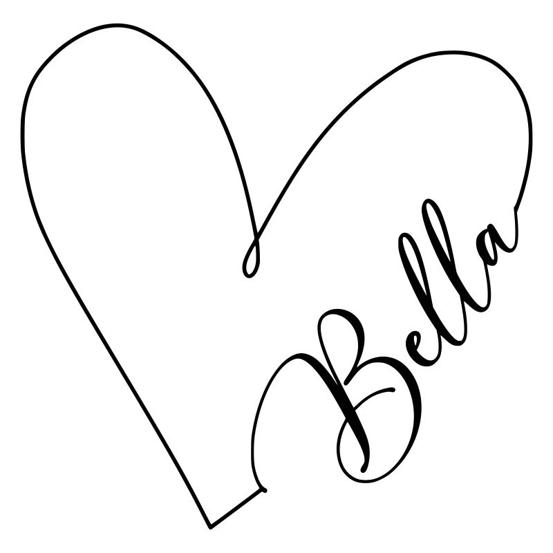 Bella Name Herzlinie