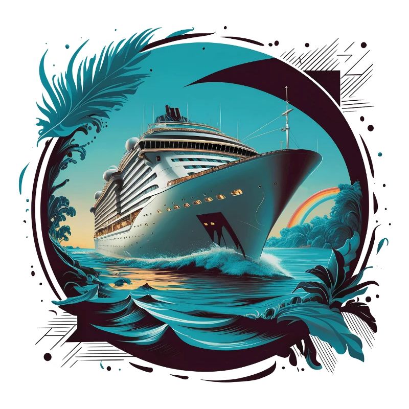 Kunstdruck von Kreuzfahrtschiffen
