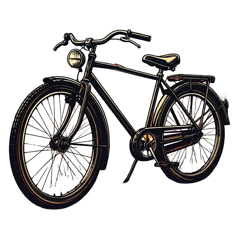 Retro Fahrrad Silhouette