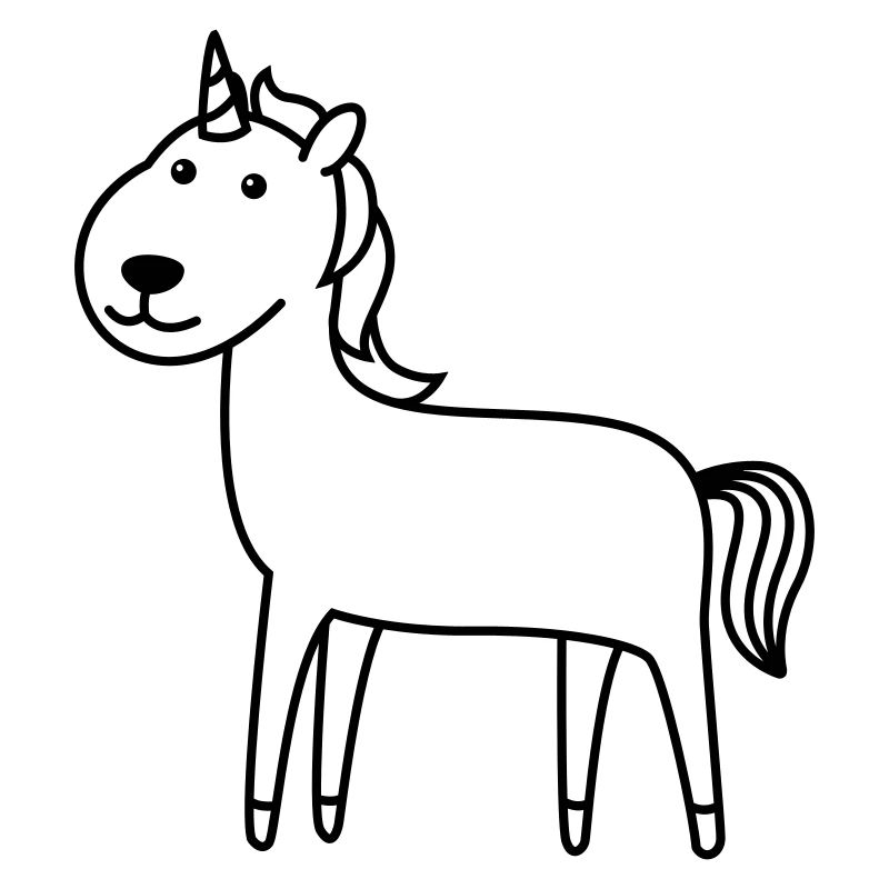 Einhorn Comic Tier