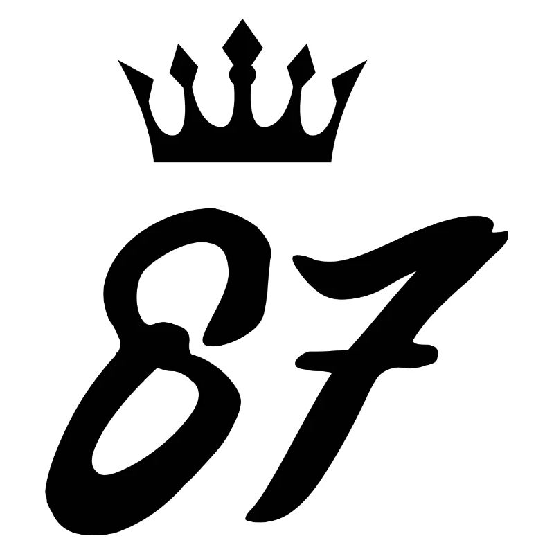 87 Zahl Krone