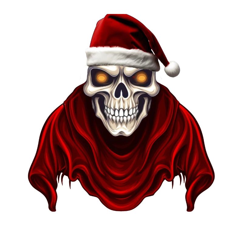 Weihnachtsmann Totenkopf