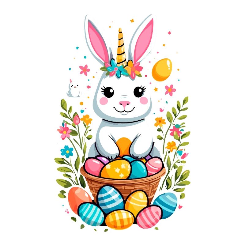 Funny Unicorn Easter Bunny Cute Easter Unicorn