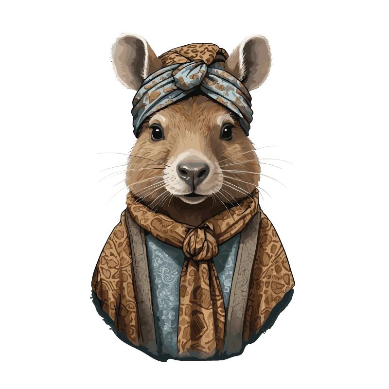 Drôle Capymama Capybara Mère Design