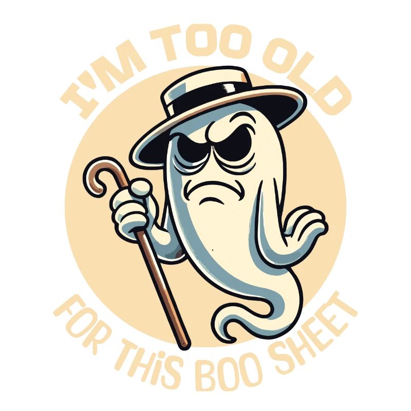 Boo Sheet Ghost Funny Saying Design