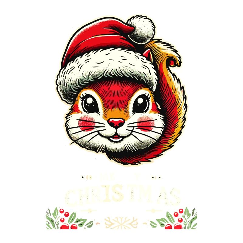 Fröhliche Weihnachten Nussknacker Eichhörnchen