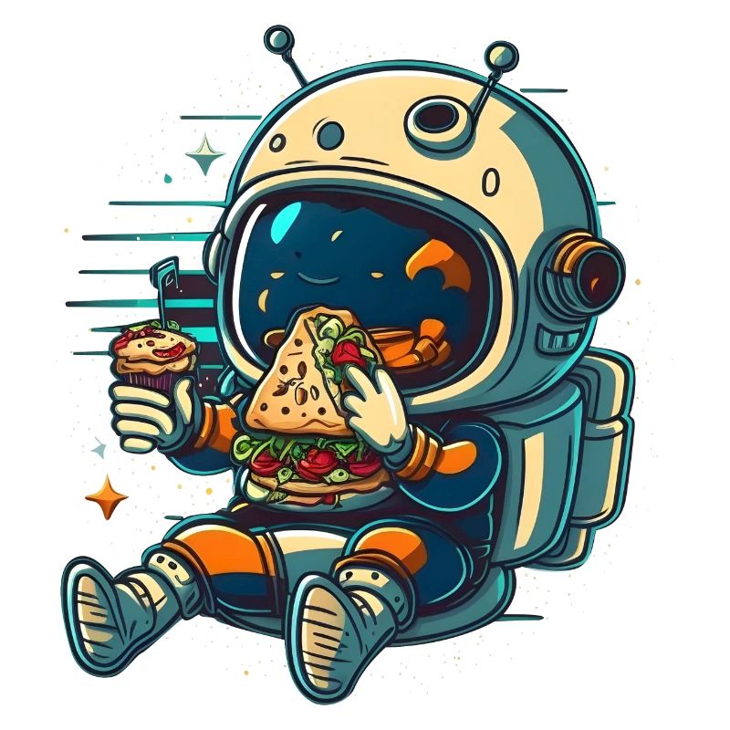 Cute astronaut
