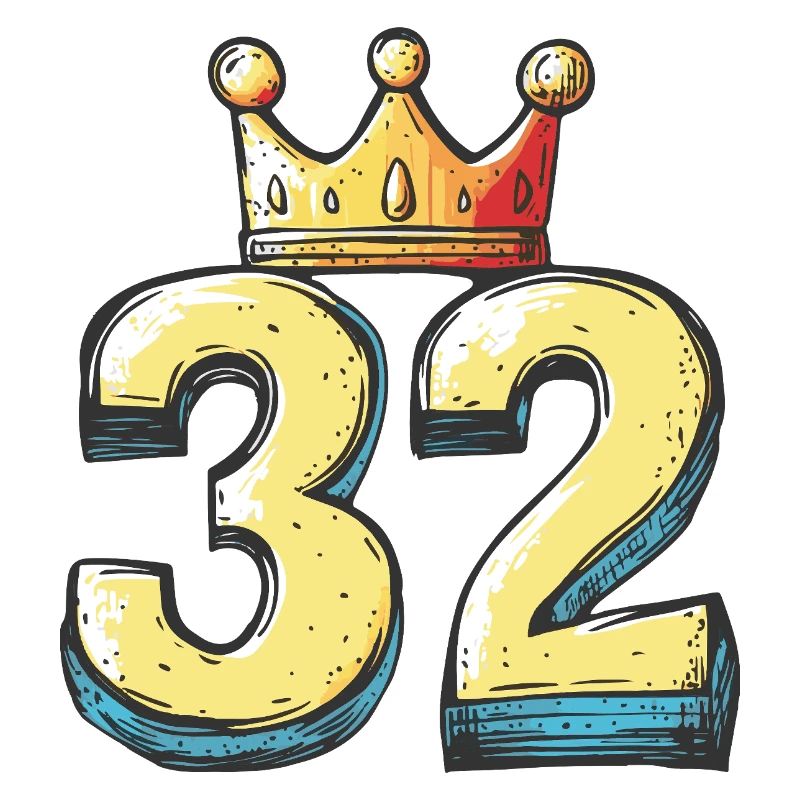 32 Zahl Krone