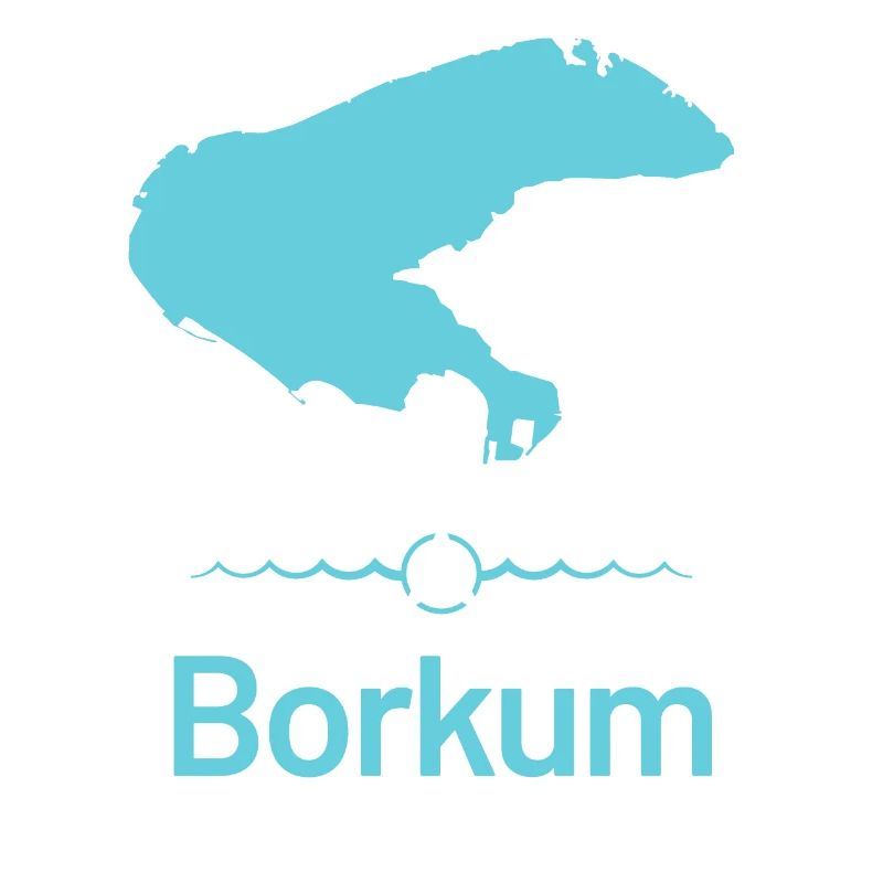 Borkum | Design-Landkarte