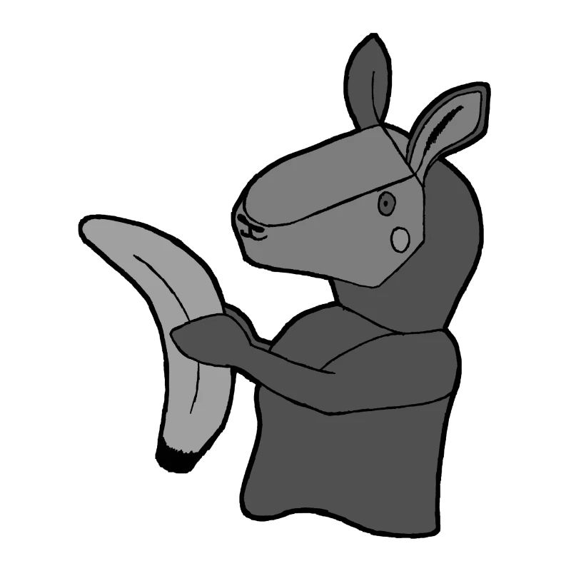 Lama mit Banane