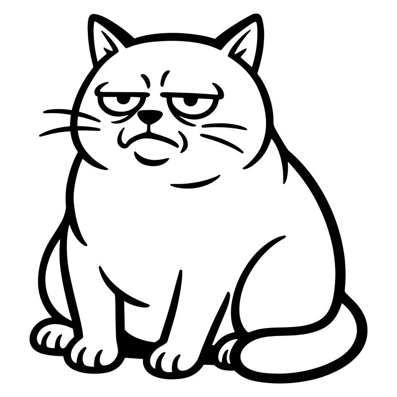 Gelangweilte Katze