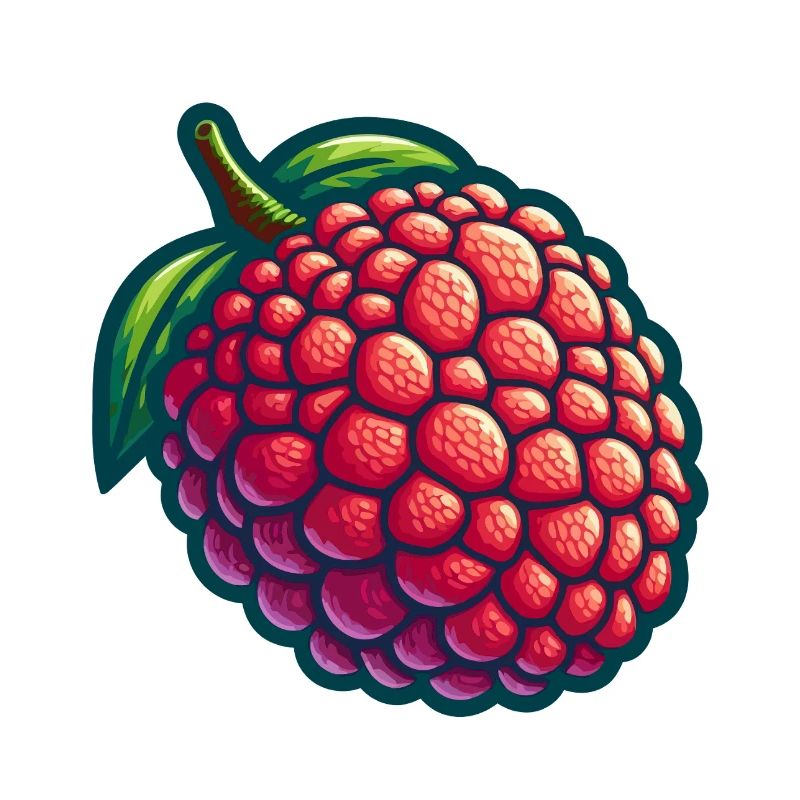 Litschi natürliche Illustration