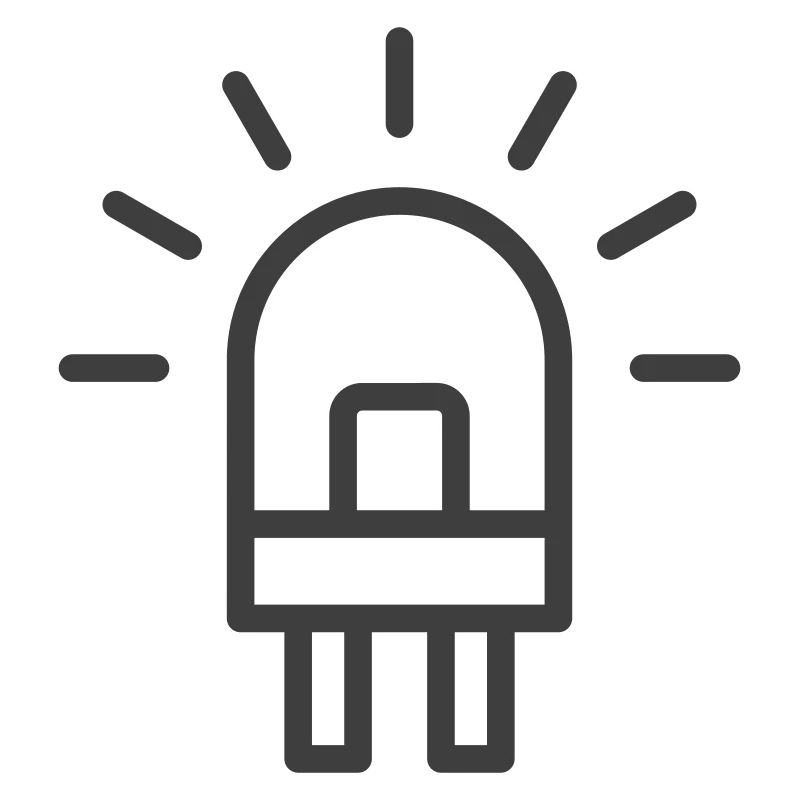 LED-Glühbirnen-Liniensymbol