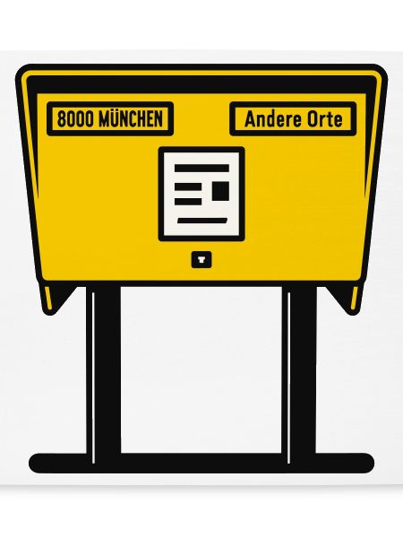 Munich Yellow Mailbox
