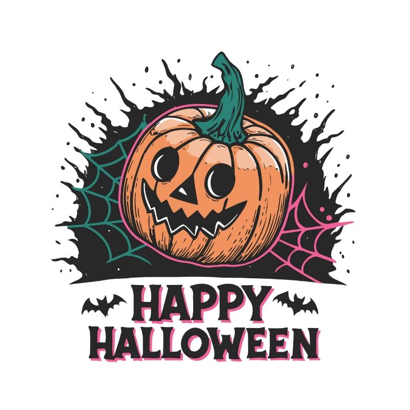 Lächelnder Kürbis Halloween