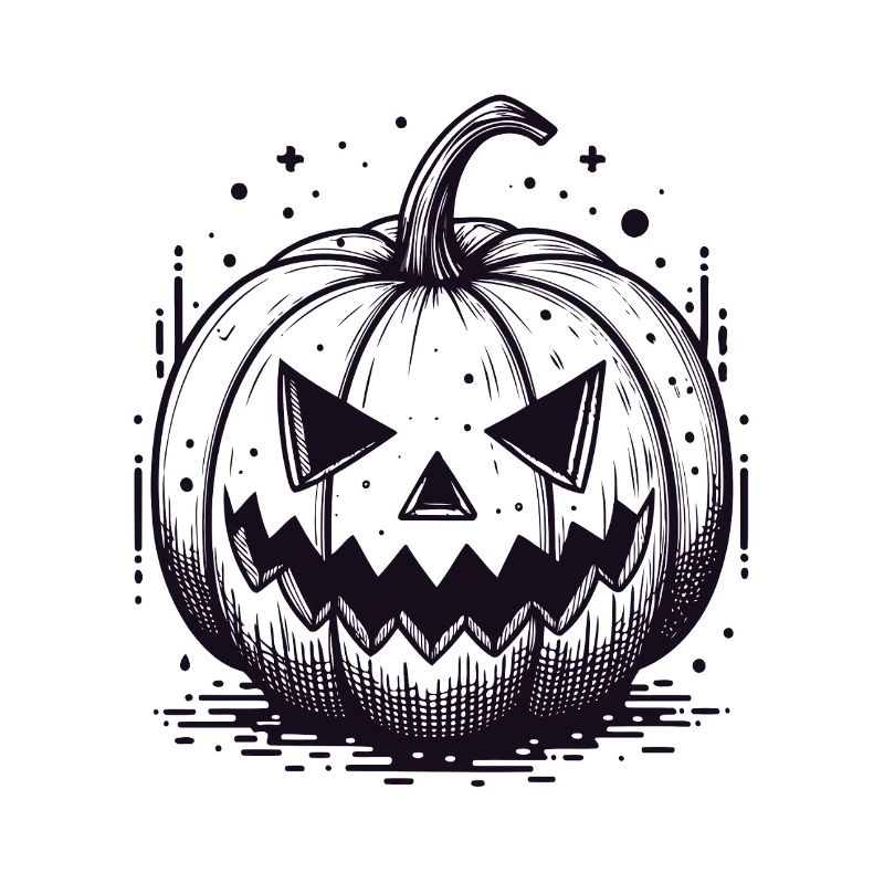 Black Jackolantern Pumpkin