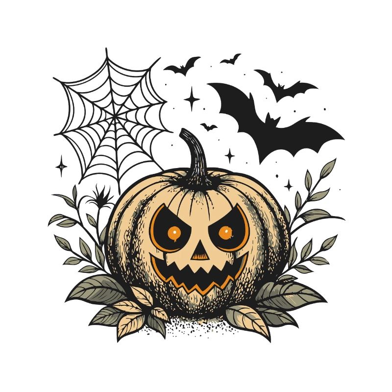 Böser Halloween-Kürbis