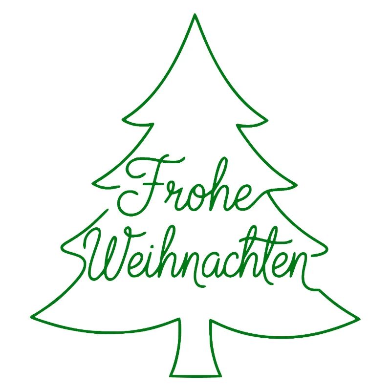 Frohe Weihnachten Tannenbaum modern