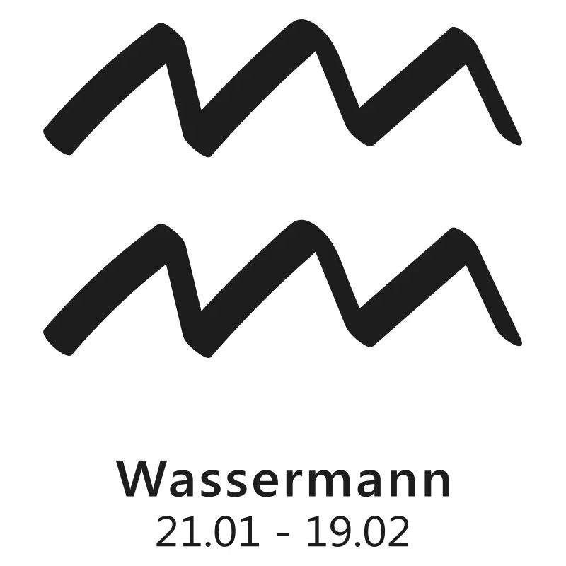 Wassermann Zodiak Sternzeichen Symbol