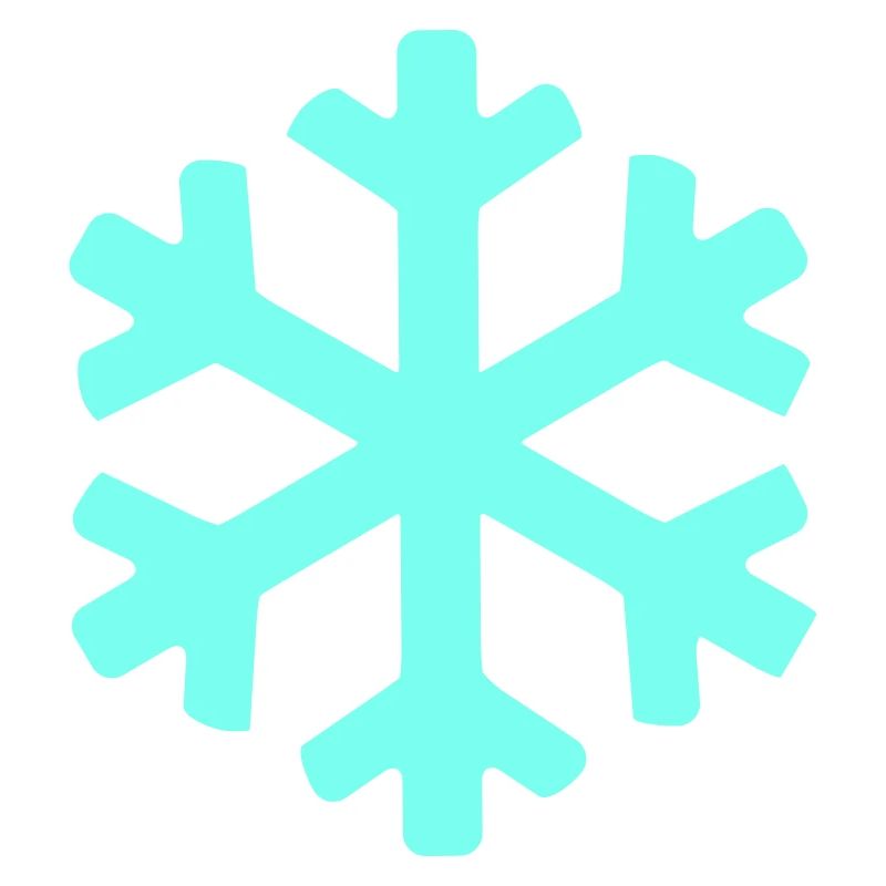 Eisblauer Schneekristall