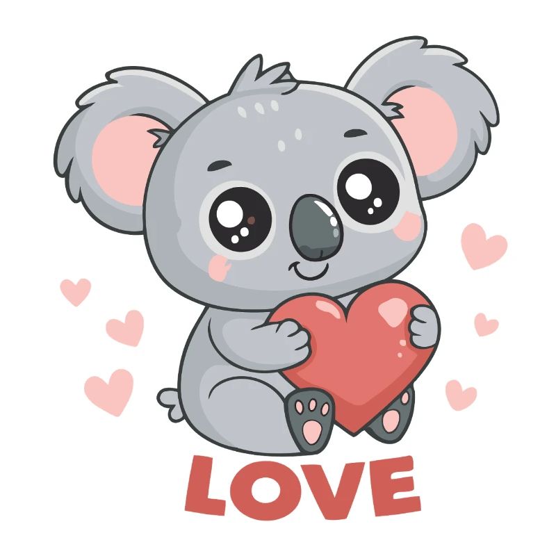 Koalaherz verliebt