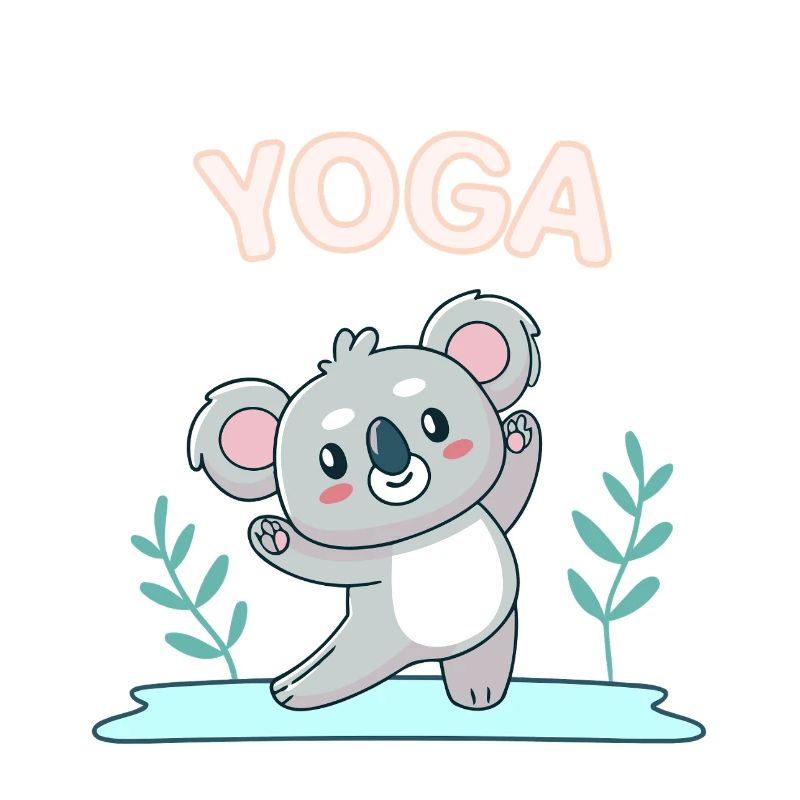 Koala Yoga Zen Pastel