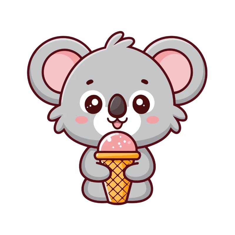 Gourmet-Koala mit Pastelleis