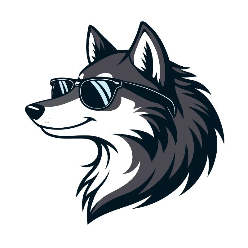 Moderne Wolf-Sonnenbrillen