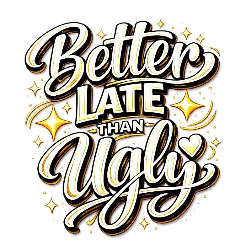 Better Late Than Ugly