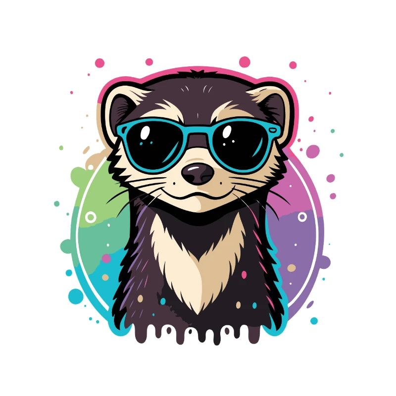 Regenbogenotterblaue Brille